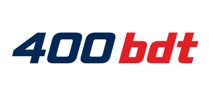 400 bdt ব্র্যান্ডের কালো সোনালি লোগো